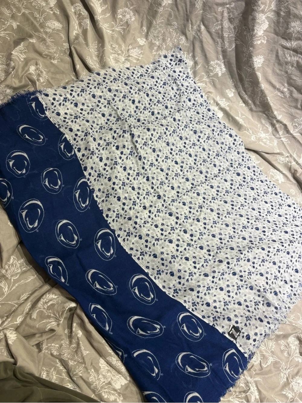 Penn State floral logo infinity scarf